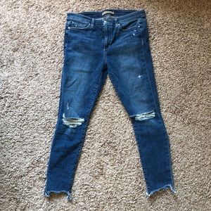Joe’s Skinny Ankle Raw Hem Jeans - size 31